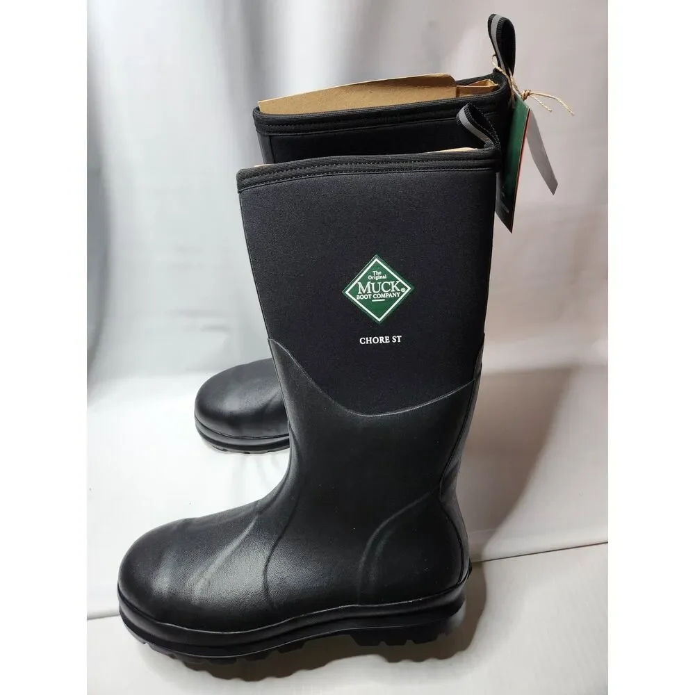 Muck Boot Chore Classic Steel Toe Men’s Size 12 Black